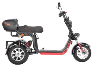 Электроскутер WHITE SIBERIA PRO TRIKE+ 3000W, черный