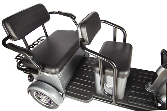Электротрицикл Rutrike Экипаж, серый